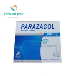 Parazacol 500 Pharbaco (viên sủi) - Thuốc giảm đau, hạ sốt hiệu quả